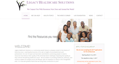 Desktop Screenshot of legacyhealthcaresolutions.org